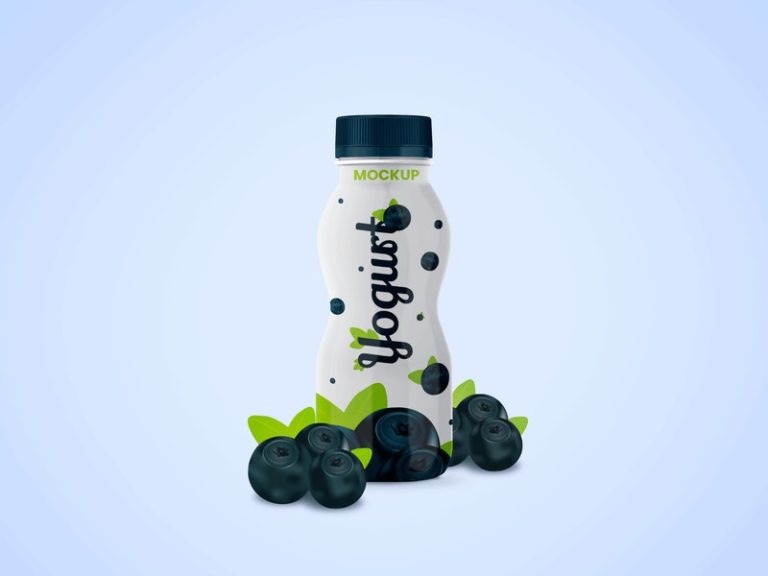 Yogurt Bottle Mockup - Smashmockup