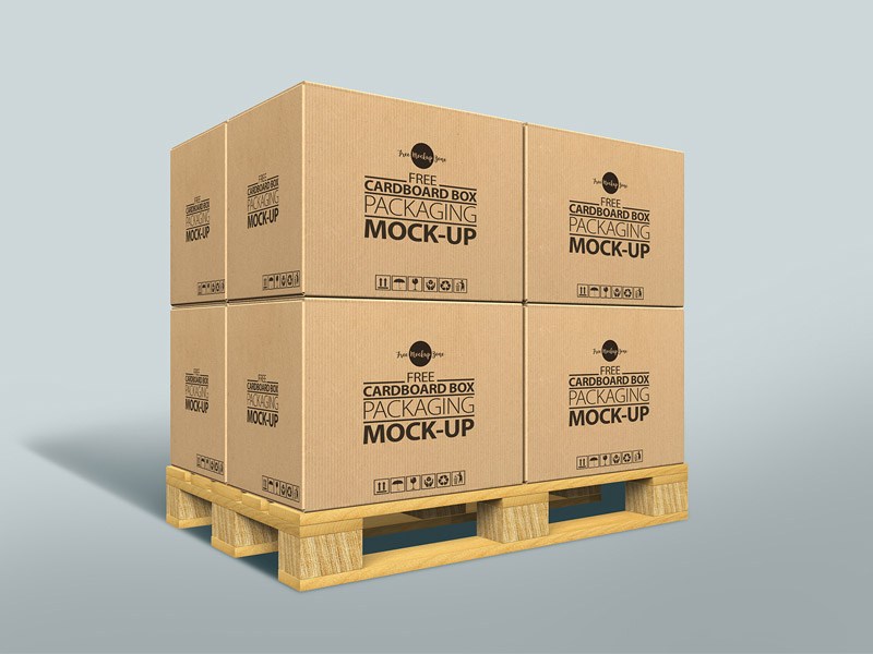 Download Pro Cardboard Box Packaging MockUp - Free Download