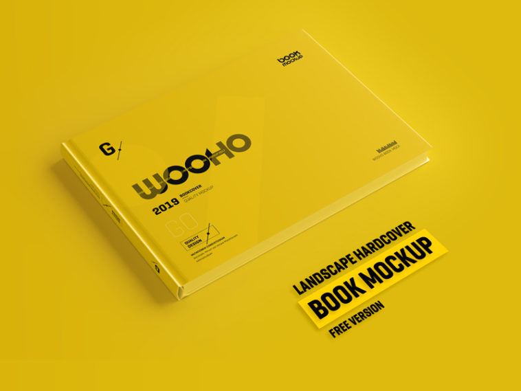 Download Horizontal Hardcover Book Mockup - Smashmockup