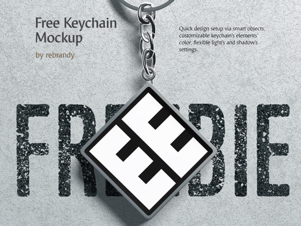 Download Keychain Mockup PSD - Smashmockup
