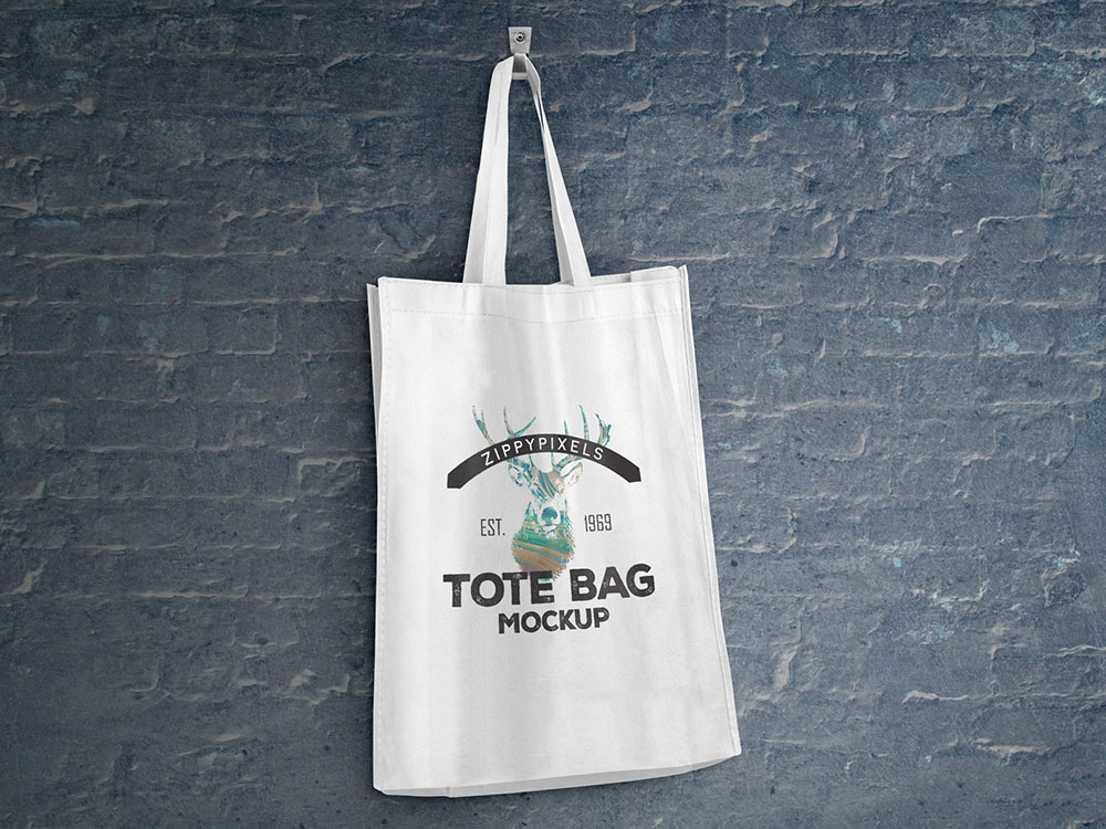 Realistic Tote Bag Mockup - Free Download