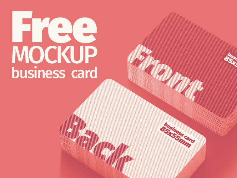 Download Business Card Mockup 85x55 mm - Free Download