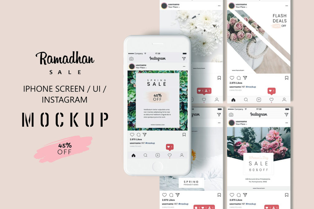 Iphone Instagram Mockup Free Download