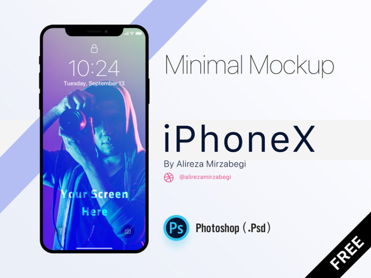 Download Simple iPhone X Mockup - Free Download