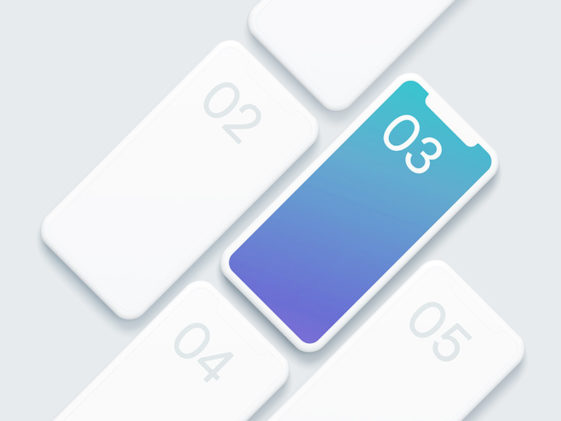 2481+ Clay Iphone Mockup Psd