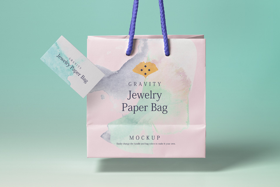 Download Front View Gravity Shopping Bag Mockup Smashmockup