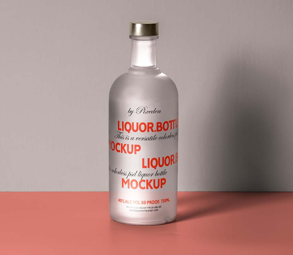 Download Frosted Liquor Bottle Mockup Smashmockup