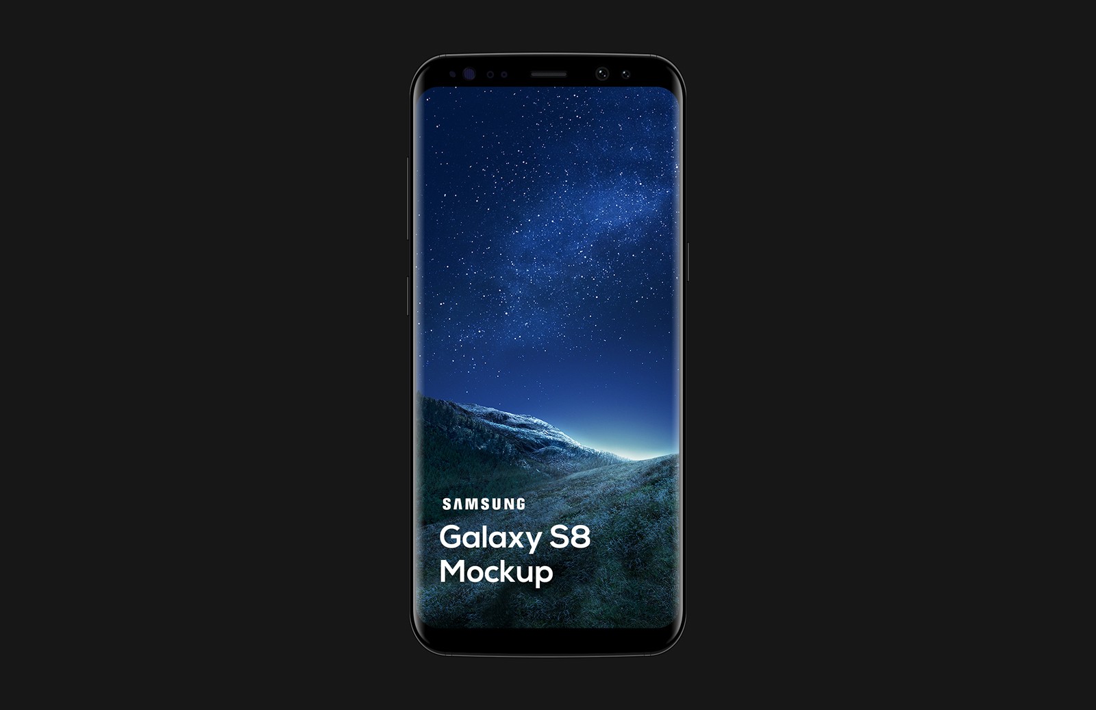 High Res Samsung Galaxy S8 Mockup Free Download