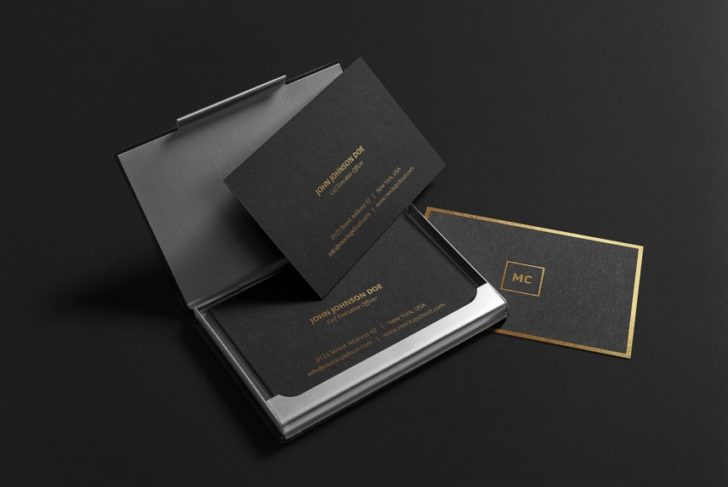 Luxury Business Card PSD Mockup - Smashmockup