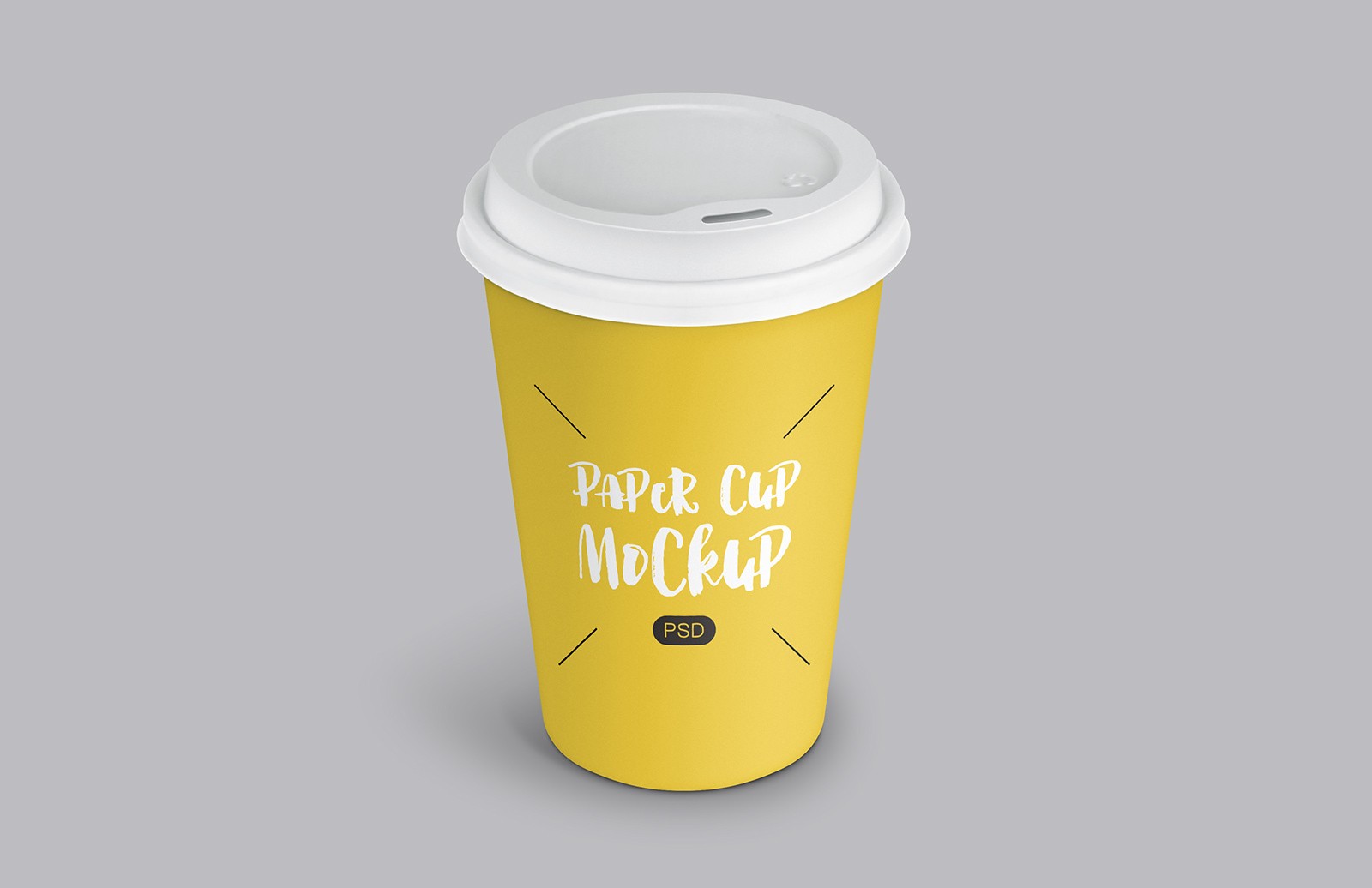PSD Paper Coffee Cup Mockup - Smashmockup