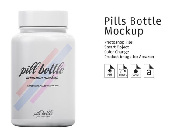 Download Pharmaceutical Pills Bottle Mockup - Free Download