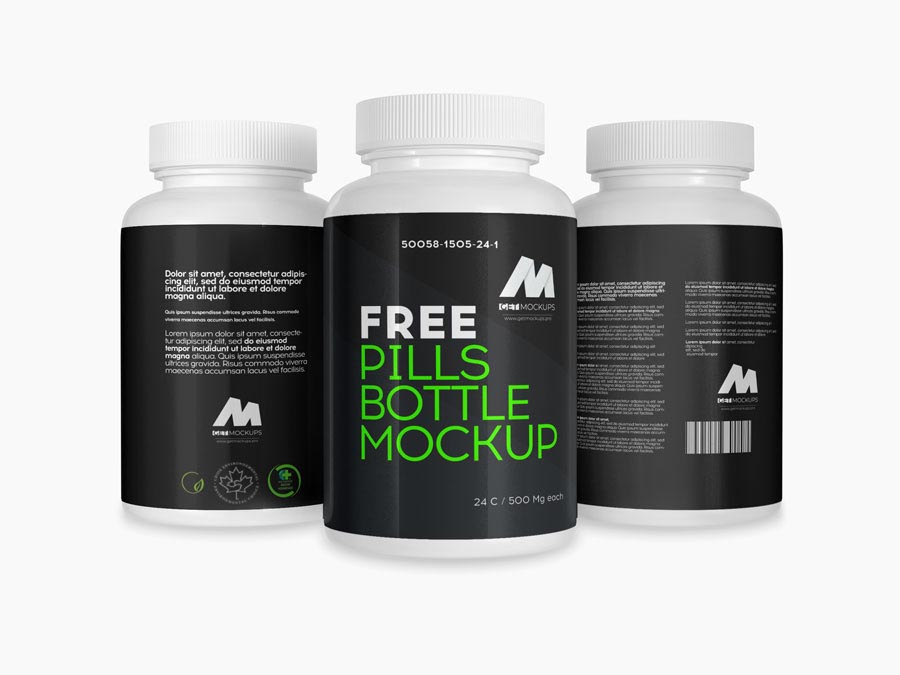 Download Plastic Pills Bottles Mockup Free Download PSD Mockup Templates