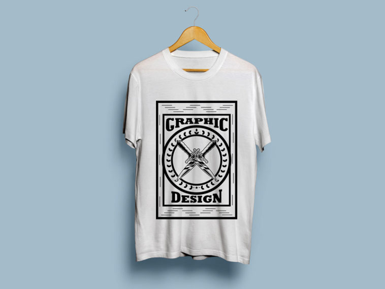 Download Realistic Hanging T-shirt Mockup - Free Download