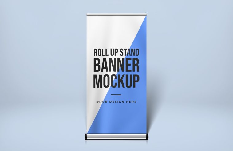 Download Roll Up Stand Banner Mockup - Smashmockup