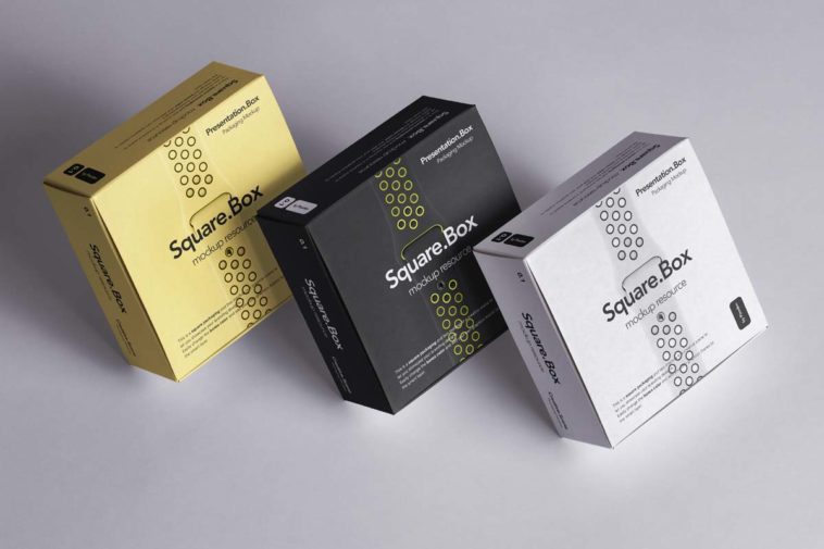 Download Square Boxes Packaging Mockup - Free Download