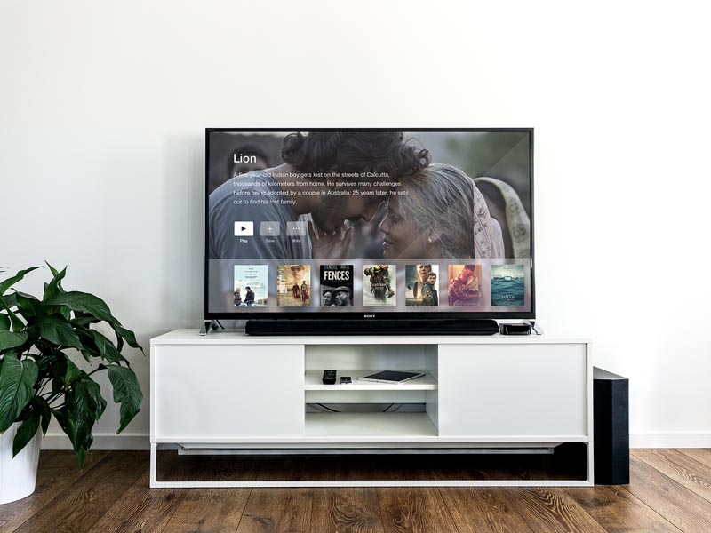 Download TV Mockup on Living Room - Free Download