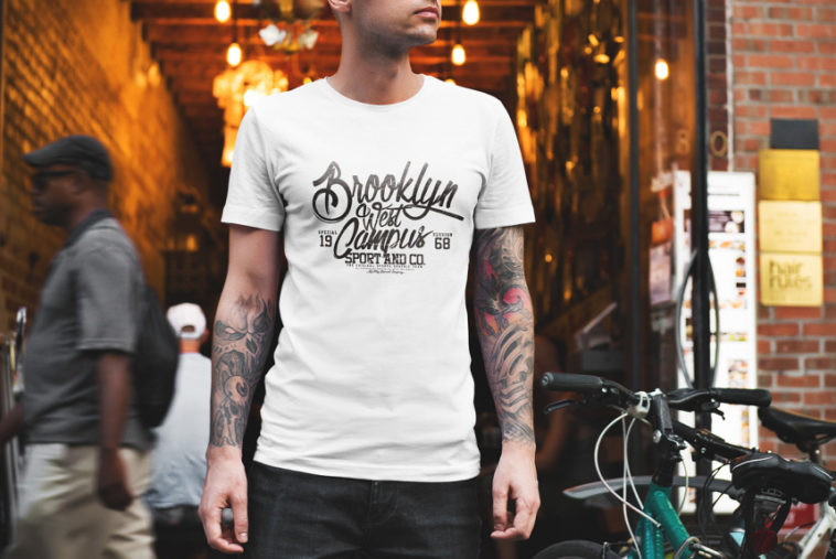 Urban T-shirt Mockup PSD - Smashmockup