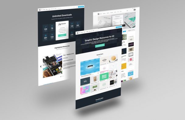 Website Mockup Set - Smashmockup