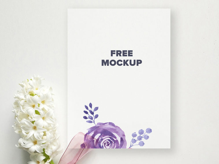 Download Wedding Invitation Card PSD Mockup - Free Download
