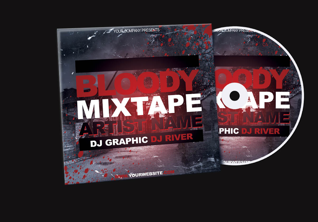 Download Mixtape CD Cover Mockup - Free Download