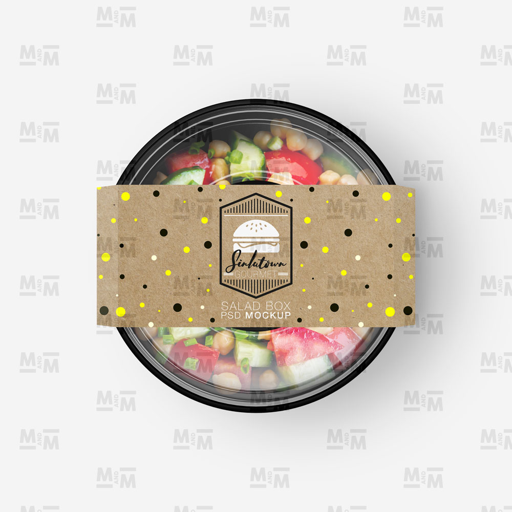Download Salad Box Mockup PSD - Free Download