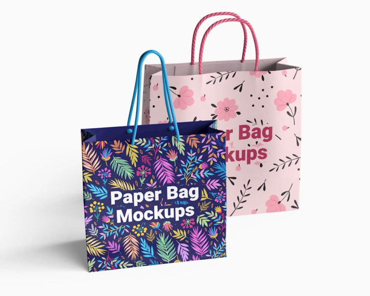Download Shopping Paper Bag Mockup PSD - Free Download
