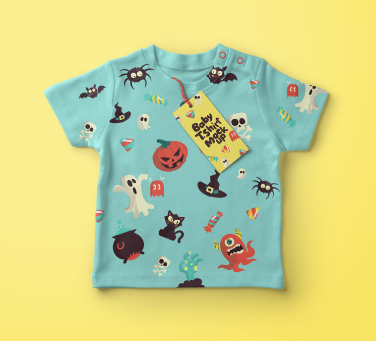 Download Baby Kids T-shirt Mockup - Free Download