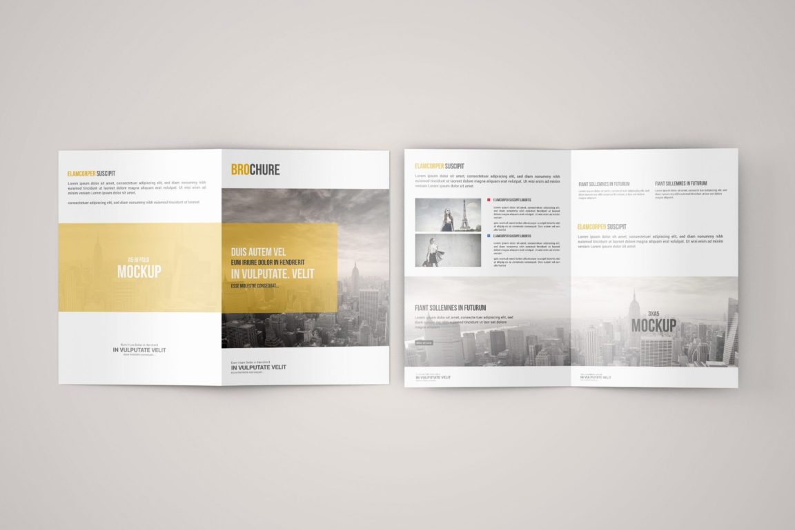 A5 Bi-Fold Brochure Mockup - Free Download