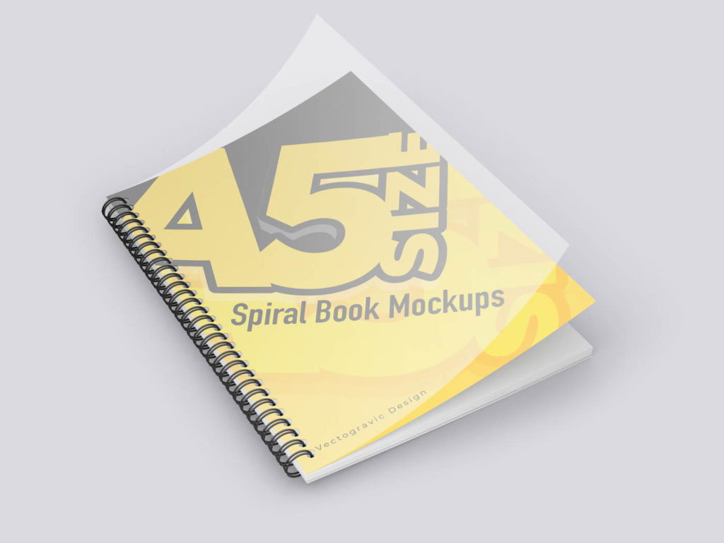 Download A5 Spiral Book Mockup - Free Download