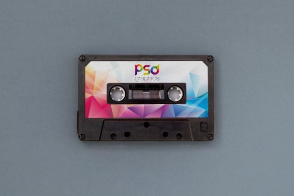 Download Audio Cassette Mockup PSD - Smashmockup