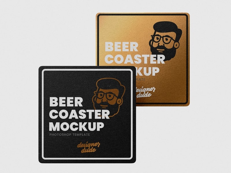 Download Beer Coaster Mockup Psd Smashmockup