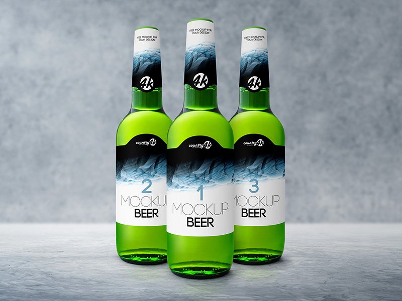 Download High Quality Bottle Beer Mockup - Free Download