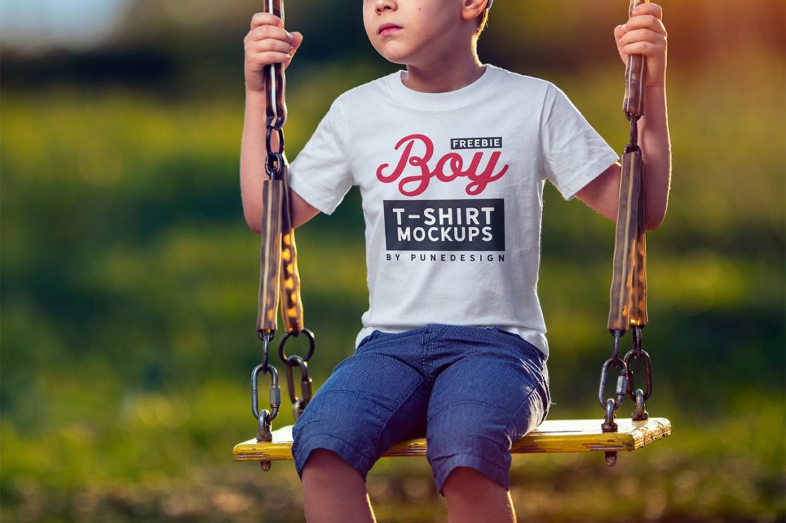 Download Boy T-Shirt Mockup PSD - Free Download