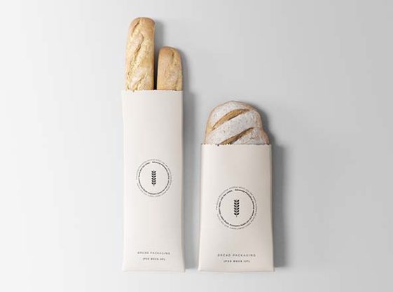 Bread Packaging Mockup PSD - Free Download