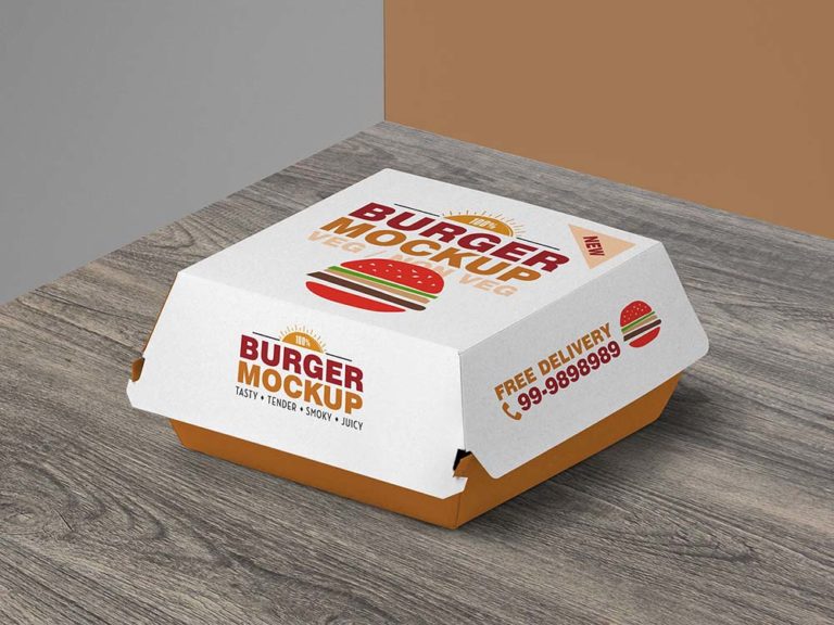 Burger Packaging Mockup - Free Download