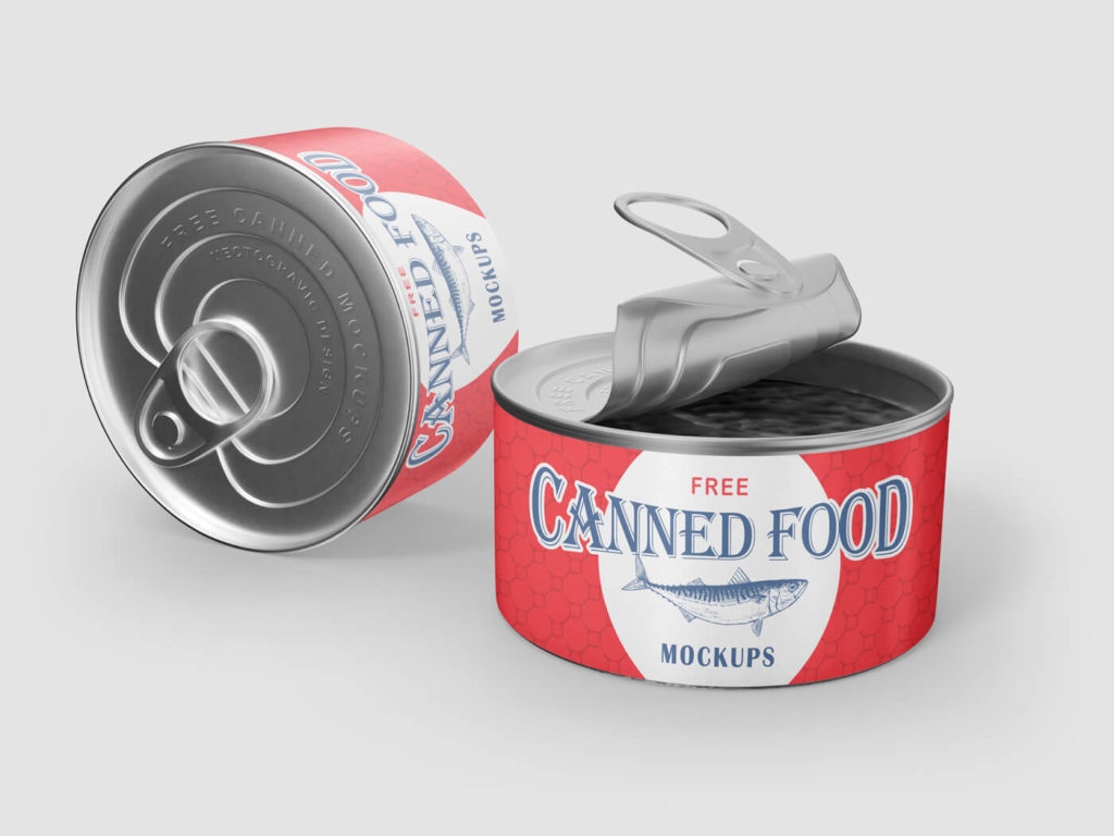 Download Canned Food Packaging Mockups - Free Download