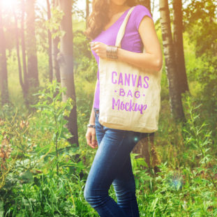 Download PSD Canvas Tote Bag Mockup - Free Download