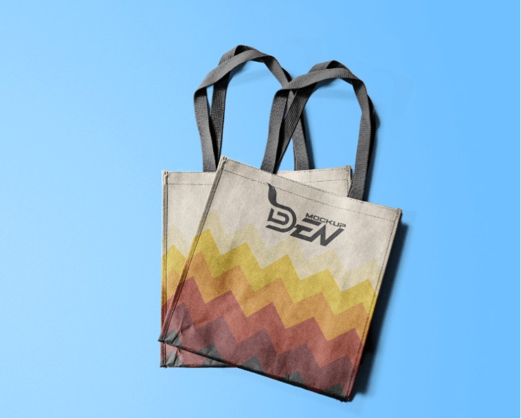 Download Colorful Tote Bag Mockup - Free Download