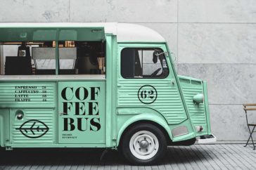 Citroen Food Truck Mockup - Smashmockup