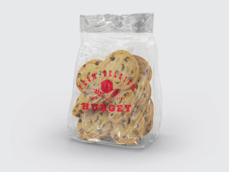 Download Bread and Cookies Plastic Bag Mockup - Free Download