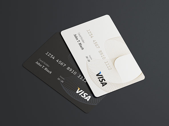 Download PSD Credit Card Mockup in Realistic Look - Free Download