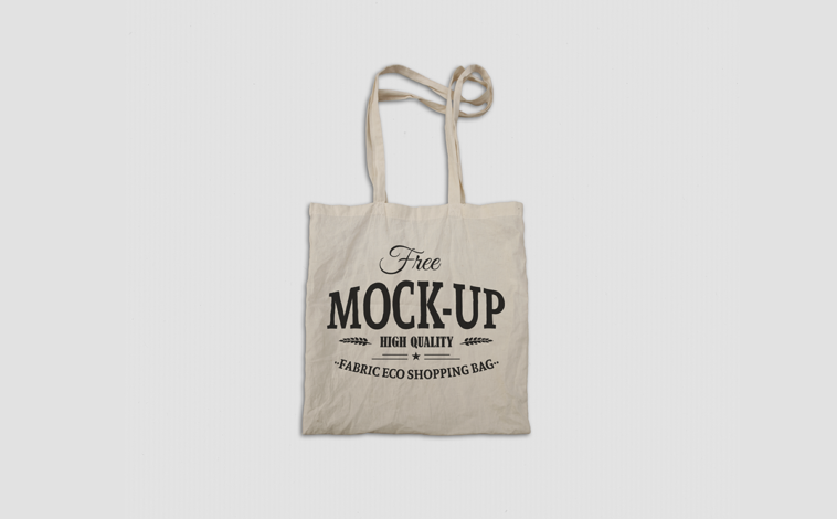 Fabric Eco Tote Bag Mockup - Free Download