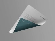 Floating A4 Paper Mockup - Free Download