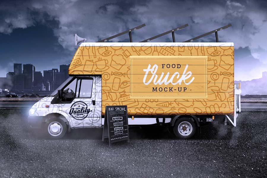 Download Food Truck Mockup - Free Download