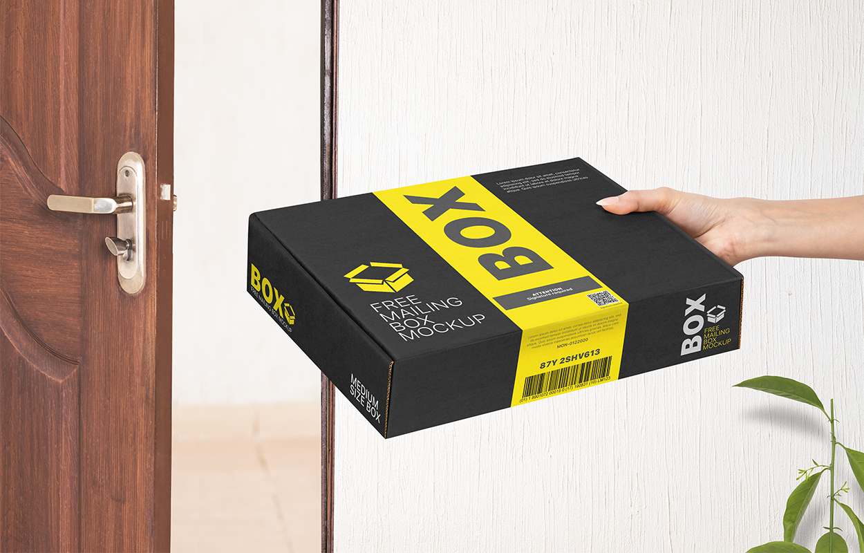 Download Shipping Mailing Box Mockup PSD - Smashmockup