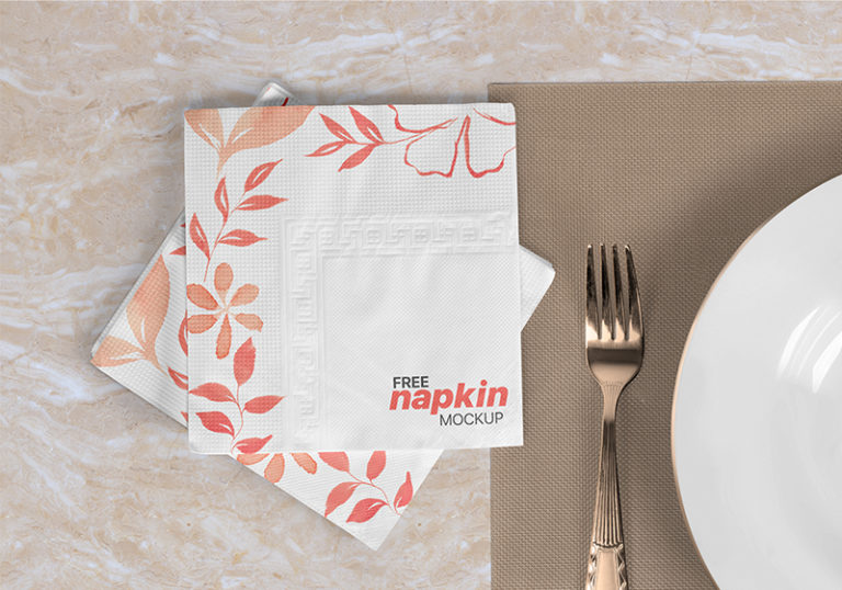 Restaurant Napkin Mockup PSD - Free Download