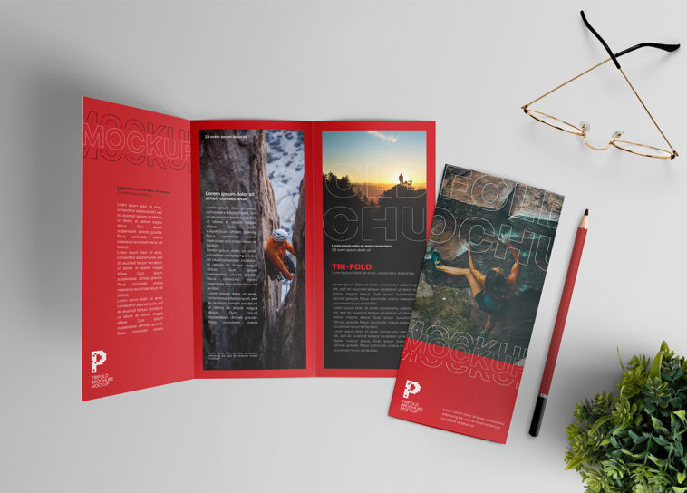 Download A4 Trifold Brochure Mockup Psd Free Download PSD Mockup Templates