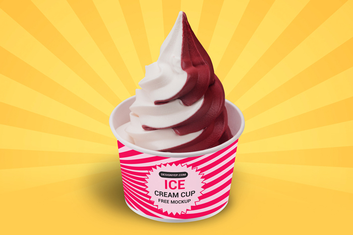 Download Ice Cream Cup Mockup PSD - Smashmockup