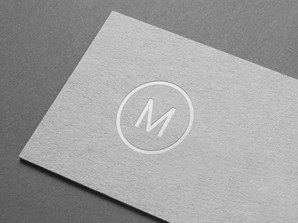 Download Embossed Paper Logo Mockup - Free Download