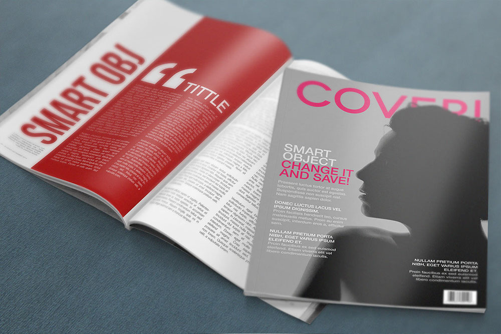 Magazine mockup free psd download information